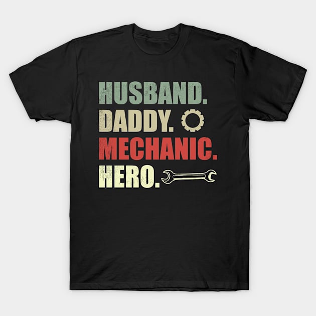 Car Repairman Dad Proud Mechanic Father T-Shirt by FamiLane